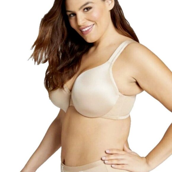 NEW! Lane Bryant Cacique Bra Smooth Satin Full Coverage U/W Size 50C Cafe Mocha - Picture 7 of 10